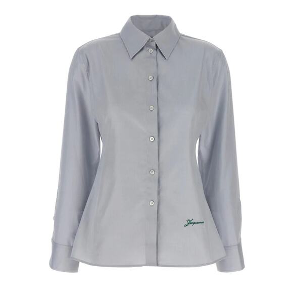 Jacquemus La Chemise de Costume Open Back Shirt in Light Grey FR 40 US 8 - Picture 1 of 8